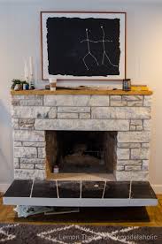 Maybe you would like to learn more about one of these? Remodelaholic Diy Stone Fireplace Update With Live Edge Wood Mantel