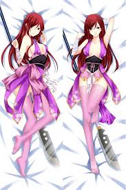 Buy Fairy Tail - Sexy Erza Scarlet Dakimakura Hugging Body Pillow Cover -  Bed & Pillow Covers