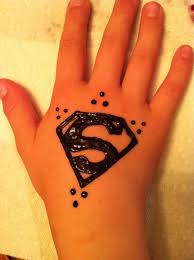 Superman Logo Henna For Kids Henna Designs Kids Mehndi Designs For Kids Henna Tattoo Designs