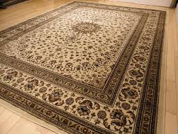 Black And Cream Area Rug 5x7 High Density Traditional Isfahan Persian Area Rugs 5x8 Cream Rug 5x7 Cream Blue Brown Beige Carp Beige Carpet Living Room Persian Area Rugs Rugs In Living Room