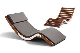 An elegant lounger on wheels, with ergonomic design for lounging in absolute wellbeing. Kwila Sun Loungers Timber Outdoor Furniture Sun Lounger Lounge Chair Outdoor
