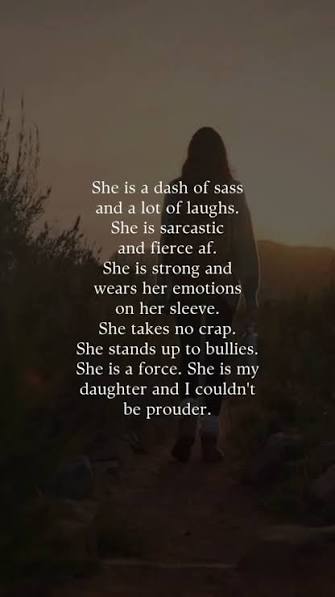 She is my daughter. 💞