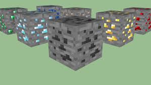 Diamon ore (but very small changes). Minecraft Ore Blocks By Zapperier 3d Warehouse