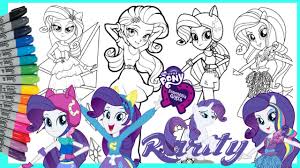 Desenhos para colorir das meninas super poderosas. Mewarnai Kuda Poni Mlp Equestria Girls Rarity Coloring Pages Compilation Kompilasi Youtube
