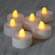 Led Telys Med Varmt Lys Og Flimmer Battery Tea Lights Tea Lights Tea Candles