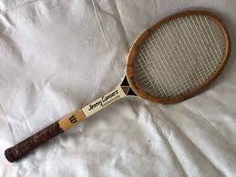 Vintage Wilson Jimmy Connors Signature Wood Tennis Racquet Racket Sports Decor Bar Pub Man Cave Rec Room By Vin Jimmy Connors Sports Decorations Tennis Racquet