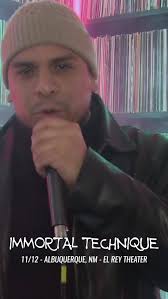 IMMORTAL TECHNIQUE COMING TO ABQ, NM 11/12/19