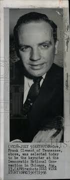 1956 Press Photo Gov. Frank Clement To Speak At Democra