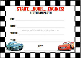 Lightning mcqueen birthday invitations download free printable cars. Disney Cars Birthday Party