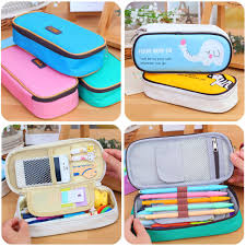 New Women Travel Makeup Bags School Kid Canvas Pen Bag Pencil Case Cosmetic Bags School Bags School Pencil Case Cute Pencil Case