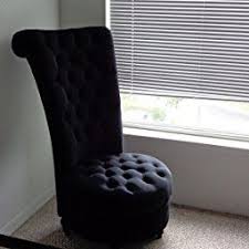 This is our new dining chair set that provides you with a relaxing and comfortable sitting experience. Amazon Com Homcom 45 Tufted High Back Velvet Accent Chair Black Kitchen Dining Armless Chair Living Room Living Room Chairs Living Room Furniture