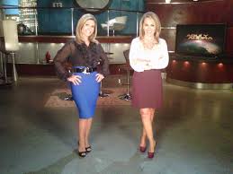 Teresa Rodriguez And Maria Elena Salinas Of Aqui Y Ahora On Univision Celebridades Noticias