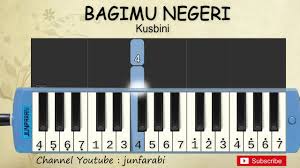 Tempo moderato adalah tempo sedang. Not Pianika Bagimu Negeri Tutorial Pianika Youtube