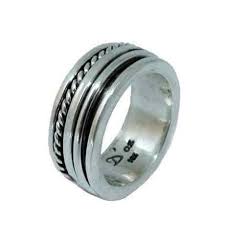 The technique of getting the posts on without melting. Sterling Silver Spinner Ring D Oz Homme