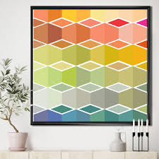 It's about to classy in here. Mod Canvas For Wall Yellow Mod Decor Teal Mod Wall Picture Mid Century Mod Floral Canvas Art Teal Wall Hanging Mod Yellow Art Canvas Craft Supplies Tools Materials Tripod Ee