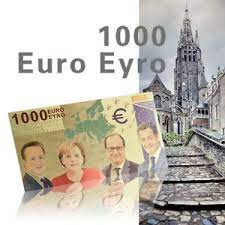 Dieser schein ist mit wunschnummer 1961 abholpreis. Wr 1000 Euro In Farbe Goldfoilbanknote Schein Banknote Schoner Zustand Ebay