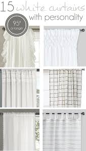 It is sweet and stylish with ruffle detail that goes with any decor. 15 Long White Curtains With Personality Pocketful Of Posies Farmhouse Style Curtains Farm House Living Room Curtains Living Room