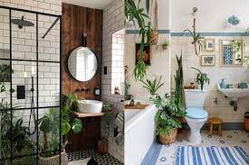 Pilih pun keset yang warnanya gampang kelihatan dan berbentuk unik. 10 Ide Dekorasi Kamar Mandi Dengan Tanaman Hias Fresh Dan Asri