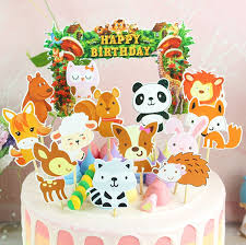 See more ideas about zoo, design, zoo signage. 14pcs Set Diy Cute Glitter Wild Zoo Animals Birthday Cake Toppers For Kids Birthday Baby Shower Cake Decoration Wish