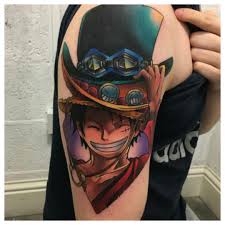 Ruffy hatte, bevor sie von bartholomaeus bär auf verschiedene inseln geschickt wurde, mit der bande ausgemacht, dass sie sich in 3 tagen wieder beim schiff treffen. One Piece Ace Tattoo Design Elegant Arts Tattoo