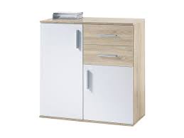 Kommode 30cm tief vasagle badschrank badezimmerschrank regal aufbewahrungmit doppeltür 2 verstellbare einlegeböden weiß 60 x 80 x 30 cm b kommode 90 hoch schrank 120 cm breit weiss kommode weiss landhausstil sideboard tiefe 35 bunte kommoden gunstig kommode gunstig. Kommode Mit 2 Schubladen Sonoma Eiche Weiss 80 X 35 Cm Bobby 0798008301