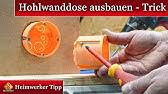 Wolfcraft 1 schablone fur hohlwanddosen amazon de baumarkt bohrschablone für 2×5(+1) zentrierbohrungen erstellen. Nachhilfe Elektrotechnik 2 Montage Von Hohlwanddosen Youtube