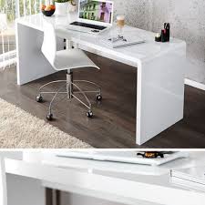 Extravaganter glas esstisch fantome 120cm transparent schreibtisch ganzglastisch. Design Schreibtisch Fast Trade Hochglanz Weiss Computertisch In 3 Grossensparen25 Com Sparen25 De Glass Desk Office White Gloss Office Desk Gloss Office Desk
