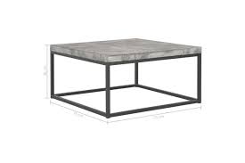A unique item suitable for both indoors and outdoors. Coffee Table 75x75x38 Cm Concrete Look Kogan Com