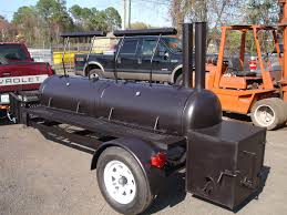 Custom Made Model 240 Bbq Smoker On Trailer Built By M R Specialty Trailers And Trucks In Macclenny Fl Custom Bbq Pits Bbq Pit Smoker Bbq Pit