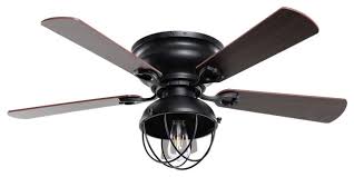 3 speeds handheld remote control makes it easy to change fan speed and light settings from a distance and allows you to control the light and the fan speed separately 42 Black Industrial 5 Blades Flush Mount Ceiling Fan With Remote Control Industrial Ceiling Fans By Whoselamp Houzz