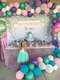 7th Birthday Theme Ideas For Girls Mermaid Birthday Party Ideas Photo 1 Of 24 Mermaid Birthday Party Mermaid Theme Party Mermaid Birthday Party Food
