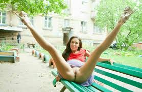 Legs wide open showing pussy close up – up close and personal