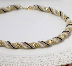 Black And Gold Jewelry Set 