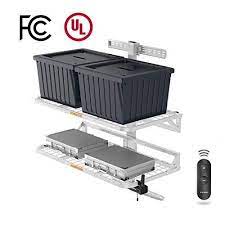 Fleximounts Handyjack Motorized Lift Storage Wall Shelves Remote Control Electric Height Adjustable Garage Storage Garage Storage Racks Storage Storage System