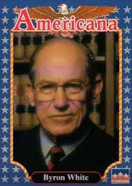 Supreme Court Justice White -- Historic Americana Trading Card -- NOT  Postcard