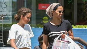 Halle maria berry is an american actress. Halle Berry Kids Out Shopping Nahla Maceo Also Went To Lunch Hollywood Life