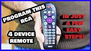 How do i program my cox remote to my tcl tv? Programming Setup This Rca 4 Device Universal Remote In Youtube