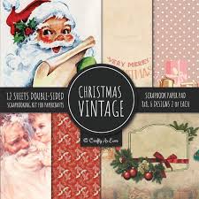 Download Vintage Christmas Scrapbook Paper Pad 8x8 Scrapbooking Kit For Papercrafts Cardmaking Diy Crafts Holiday Theme Retro Design Crafty As Ever 9781951373221 Amazon Com Books