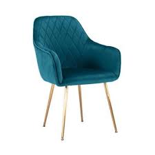 Luxo Varinius Velvet Accent Chair With Gold Legs Dark Teal In 2020 Accent Chairs Teal Dining Chairs Teal Living Room Decor