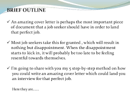 A brief letter is more manageable and appealing. Job Application Covering Letters