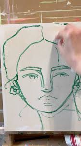 Trying to capture my process a bit with painting this 11x14” lady the other  day!✨💗 This process usually involves trying to keep my cat from jumping  onto my lap and into my paint palette. 😹🎨There is ...