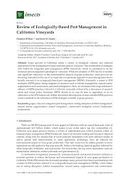 I had a little problem with mice. Pdf Review Of Ecologically Based Pest Management In California Vineyards