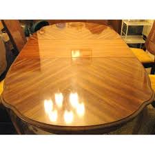 Read more about dining table; Bernhardt Oval Round Dining Room Table W 2 Leafs 1970s Like New Home Garden Webstore Online Auction