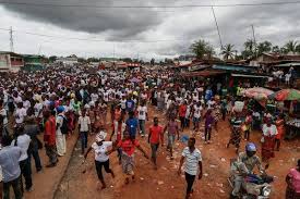 Liberia is in west africa and bordered by sierra leone, guinea, and côte d'ivoire. Liberia Holds A Free Election Make That Free For All The New York Times