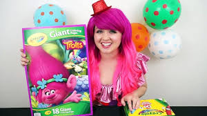 Not suitable for children under 36 months due to small parts which may cause a choking hazard it swallowed. Coloring Cooper Fuzzbert Trolls Giant Coloring Book Crayons Coloring With Kimmi The Cl Video Dailymotion