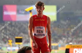 Adrian Ben Spain Reacts After Competing Editorial Stock Photo