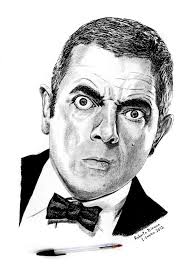 Rowan Atkinson Mr Bean Pencil Drawings Portrait Sketches Celebrity Drawings