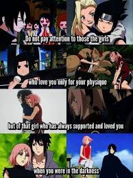 Sasuke Deserves Sakura More Than Anyone Remember Ino Liked Sasuke Too But She Liked Him Because Of His L Naruto Shippuden Anime Sasusaku Naruto Sasuke Sakura
