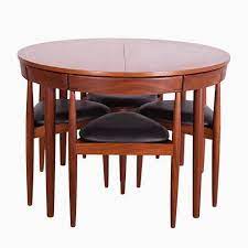 Mid Century Teak Dining Table Chairs Set By Hans Olsen For Frem Rojle 1950s For Sale At Pamono Extendable Dining Table Teak Dining Table Dining Table Chairs