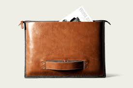 Hard Graft Grab Laptop Folio Heritage Accessoires En Cuir Housse Ordinateur Portable Pochette Cuir